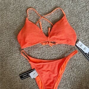 Bright Orange Damsel by Tilly’s Bikini Set NWT